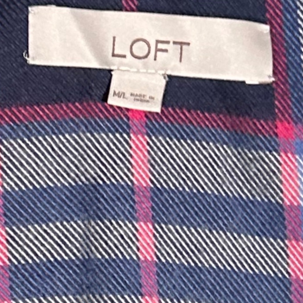 Loft Plaid Wrap - image 3